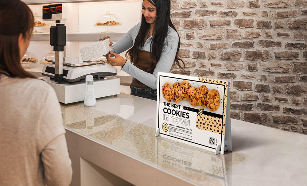 Expositores de balcão personalizados