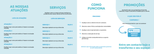 Layout Serviço de limpeza Interior