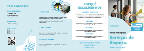 Layout Serviço de limpeza Exterior