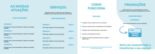 Layout Serviço de limpeza Interior