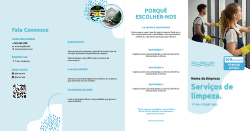 Layout Serviço de limpeza Exterior