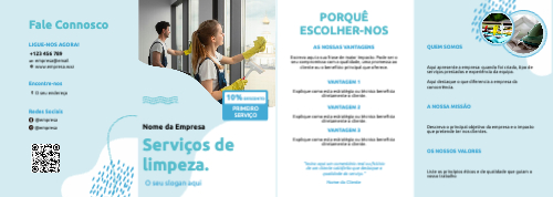 Layout Serviço de limpeza Exterior