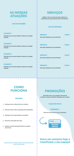 Layout Serviço de limpeza Interior