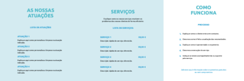 Layout Serviço de limpeza Interior