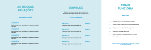 Layout Serviço de limpeza Interior