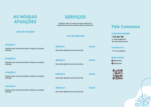 Layout Serviço de limpeza Interior