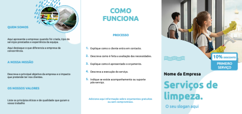 Layout Serviço de limpeza Exterior