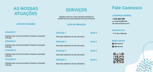 Layout Serviço de limpeza Interior
