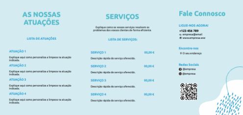 Layout Serviço de limpeza Interior
