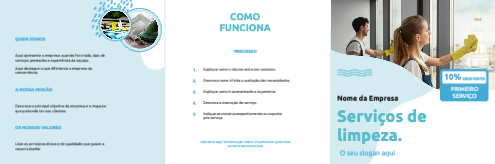 Layout Serviço de limpeza Exterior