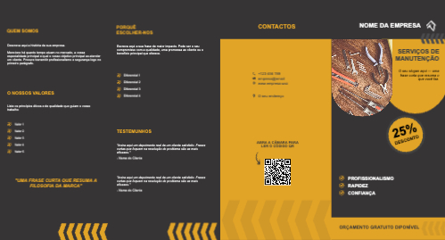 Layout Serviços de manutenção Exterior