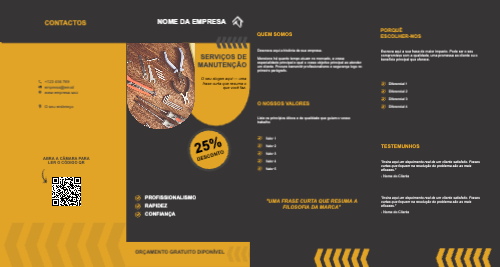 Layout Serviços de manutenção Exterior