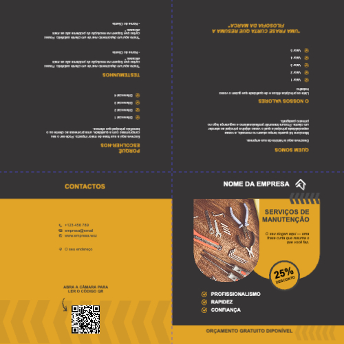 Layout Serviços de manutenção Exterior