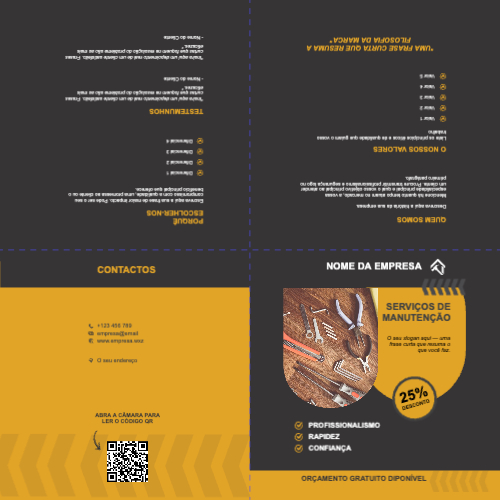 Layout Serviços de manutenção Exterior