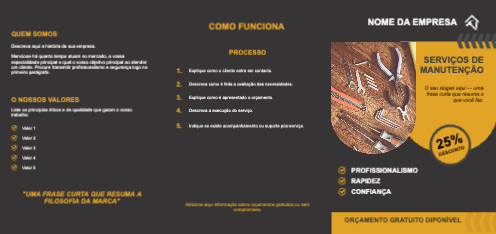 Layout Serviços de manutenção Exterior