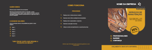 Layout Serviços de manutenção Exterior