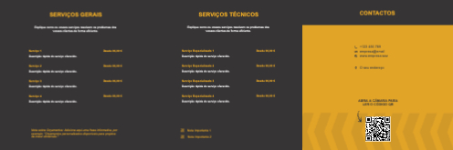 Layout Serviços de manutenção Interior