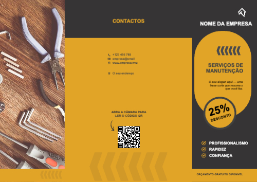 Layout Serviços de manutenção Exterior