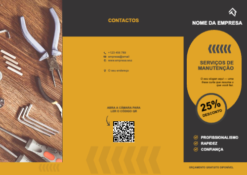 Layout Serviços de manutenção Exterior