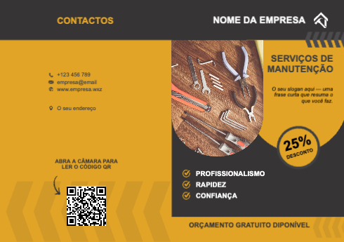 Layout Serviços de manutenção Exterior