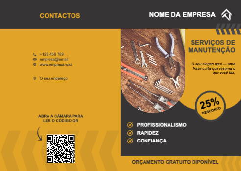 Layout Serviços de manutenção Exterior