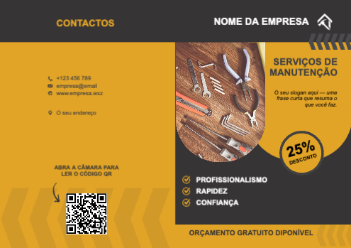 Layout Serviços de manutenção Exterior