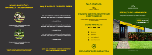 Layout Serviços de jardinagem Exterior