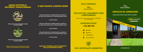 Layout Serviços de jardinagem Exterior