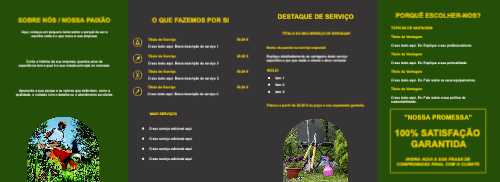 Layout Serviços de jardinagem Interior