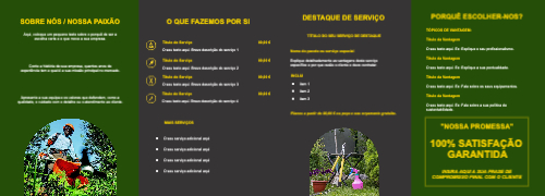 Layout Serviços de jardinagem Interior