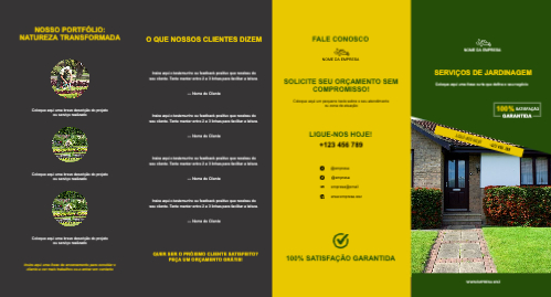 Layout Serviços de jardinagem Exterior