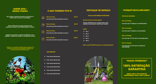 Layout Serviços de jardinagem Interior