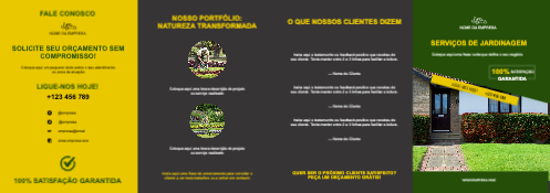 Layout Serviços de jardinagem Exterior