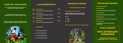 Layout Serviços de jardinagem Interior