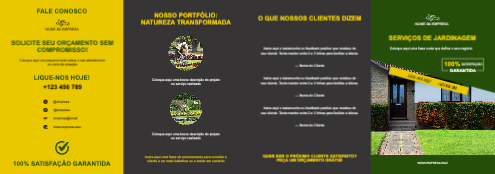 Layout Serviços de jardinagem Exterior