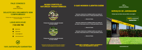 Layout Serviços de jardinagem Exterior