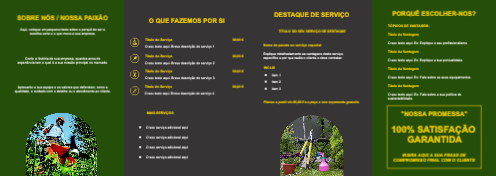 Layout Serviços de jardinagem Interior