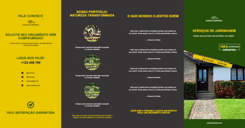 Layout Serviços de jardinagem Exterior