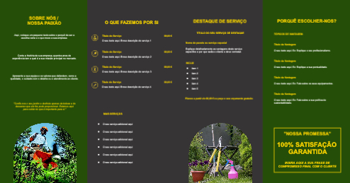 Layout Serviços de jardinagem Interior