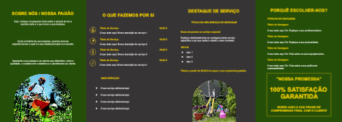 Layout Serviços de jardinagem Interior