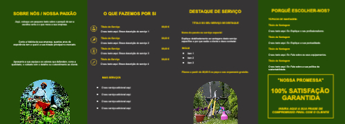 Layout Serviços de jardinagem Interior