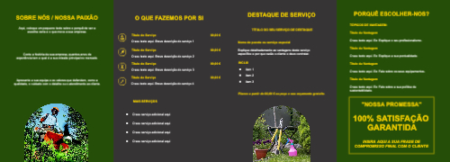 Layout Serviços de jardinagem Interior