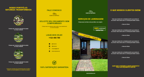 Layout Serviços de jardinagem Exterior