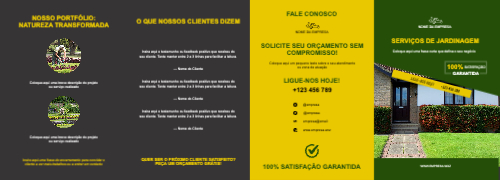 Layout Serviços de jardinagem Exterior