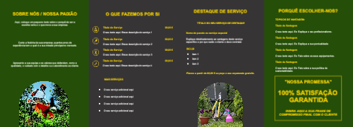 Layout Serviços de jardinagem Interior