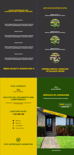 Layout Serviços de jardinagem Exterior