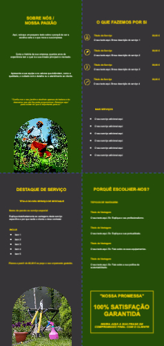 Layout Serviços de jardinagem Interior
