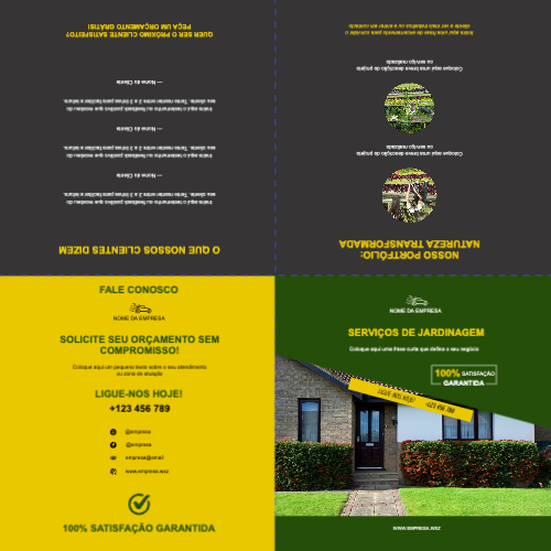 Layout Serviços de jardinagem Exterior