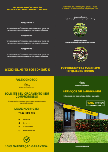 Layout Serviços de jardinagem Exterior