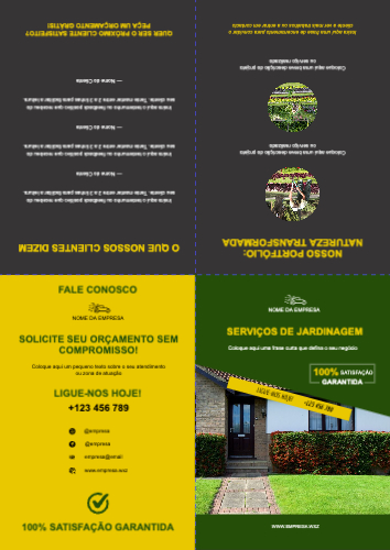 Layout Serviços de jardinagem Exterior